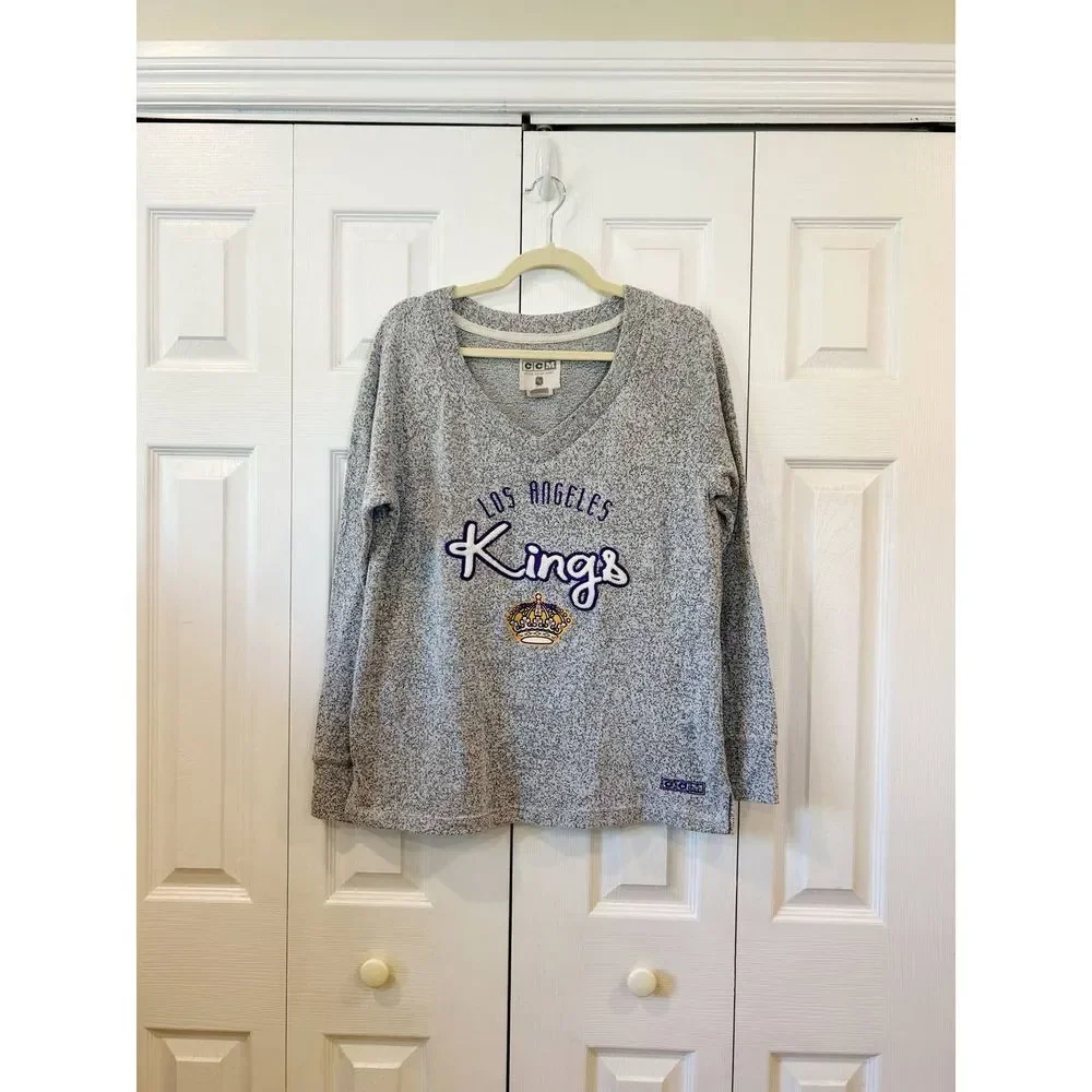 CCM NHL LA Kings Women’s Sweater Gray Size L - Picture 1 of 4